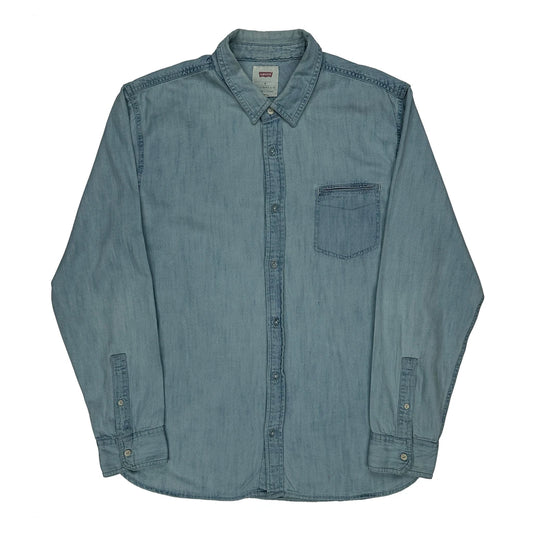 Levis Denim Shirt - XL Blue Cotton