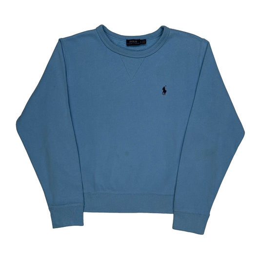 Polo By Ralph Lauren Sweatshirt - Large Blue Cotton