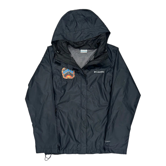 Vintage Columbia Waterproof Jacket - Large Black Polyester