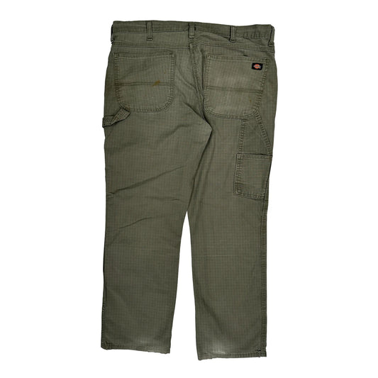 Dickies Cargo Trousers - 38W 30L Green Cotton