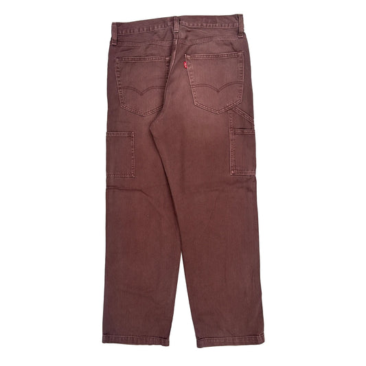 Levis Carpenter Trousers - 34W 32L Brown Cotton