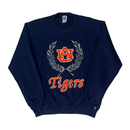 Made In USA Russell Athletic Auburn Tigers Sweatshirt - Large Navy Cotton
