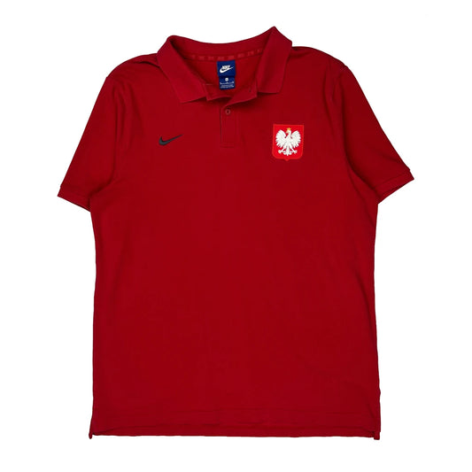 Poland Nike Polo Shirt - XL Red Cotton