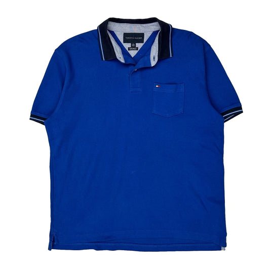 Tommy Hilfiger Polo Shirt - XL Blue Cotton