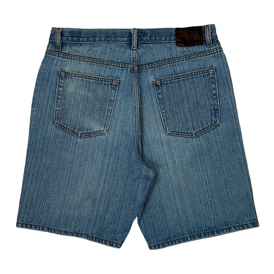 Calvin Klein Jeans Baggy Denim Shorts - 32W 9L Blue Cotton