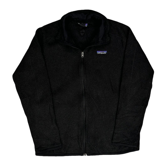 Patagonia Fleece Jacket - Medium Black Polyester