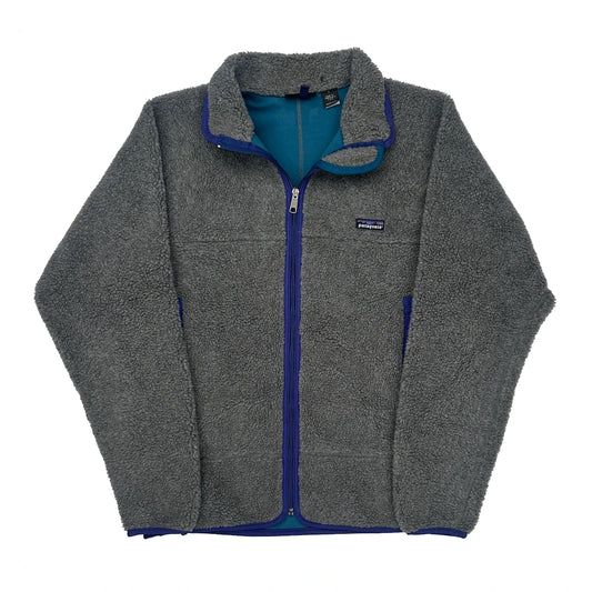 Made In USA Patagonia Fleece Jacket - Large Grey Polyester