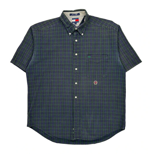 Tommy Hilfiger Shirt - Large Blue Cotton