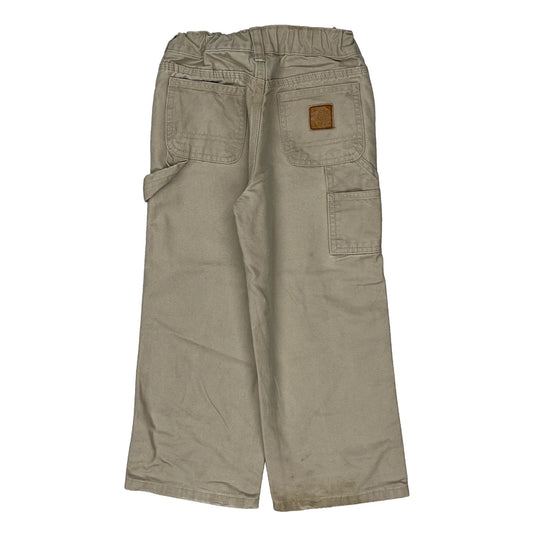 Age 4 Carhartt Carpenter Trousers - XS Beige Cotton