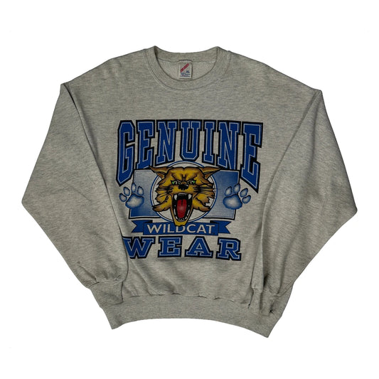 Wildcat Jerzees College Sweatshirt - XL Grey Cotton Blend