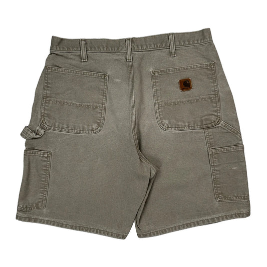 Carhartt Carpenter Shorts - 34W 9L Grey Cotton