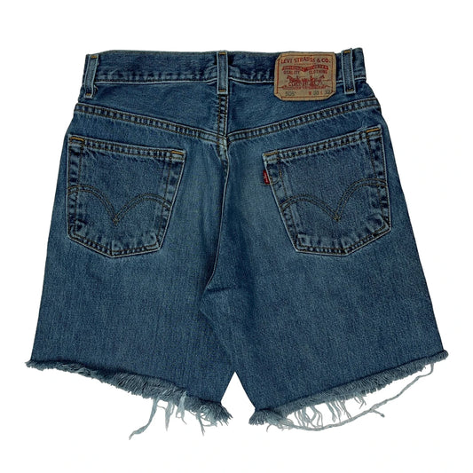 Levis Denim Shorts - 28W 9L Blue Cotton