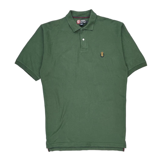 Chaps Ralph Lauren Tall Polo Shirt - Large Green Cotton