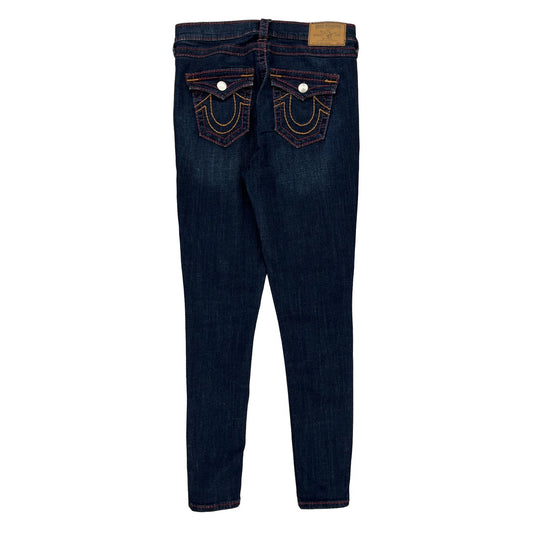 True Religion Skinny Jeans - 30W UK 10 Dark Wash Cotton