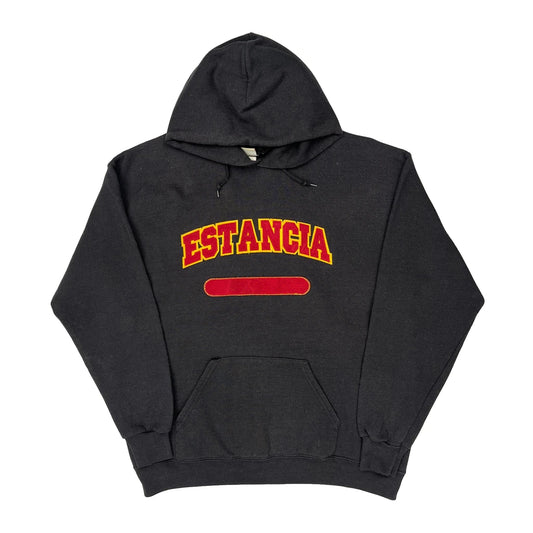 Lee Spellout Hoodie - Large Black Cotton Blend