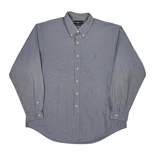 Vintage Ralph Lauren Checked Shirt - 2XL Blue Cotton