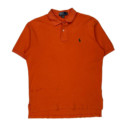 Polo By Ralph Lauren Polo Shirt - Medium Orange Cotton