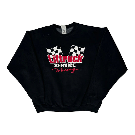 Fruit Of The Loom Graphic Sweatshirt - XL Black Cotton Blend