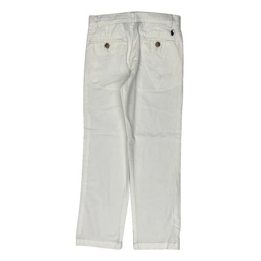 Vintage Age 6 Polo By Ralph Lauren Chinos - Small White Cotton