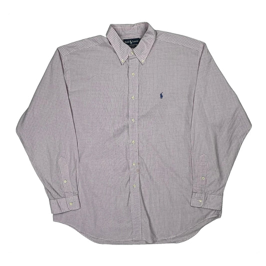 Vintage Blake Ralph Lauren Checked Shirt - XL Pink Cotton