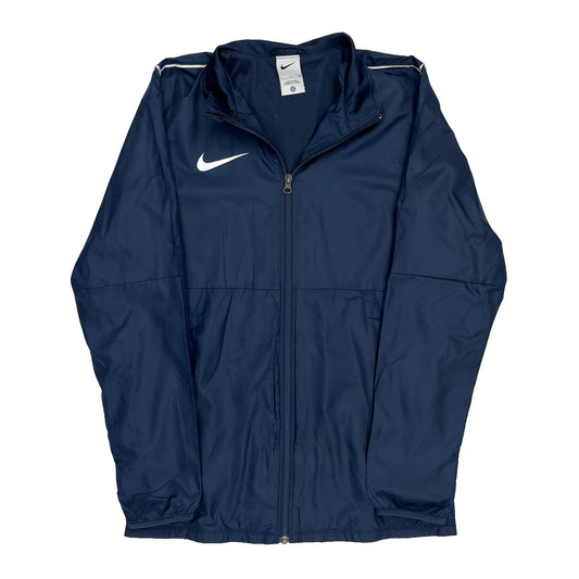 Vintage Nike Track Jacket - Small Navy Polyester