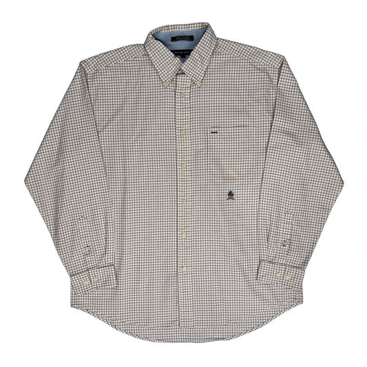 Tommy Hilfiger Checked Shirt - Large White Cotton