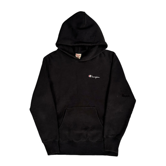 Reverse Weave Champion Hoodie - Large Black Cotton