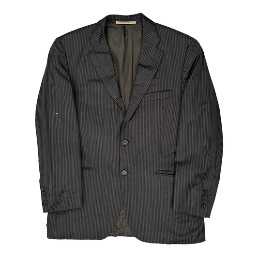 Hugo Boss Pinstripe Blazer - Medium Black Wool Blend