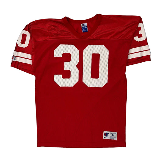 Number 30 Champion Football Jersey - Large Red Polyester