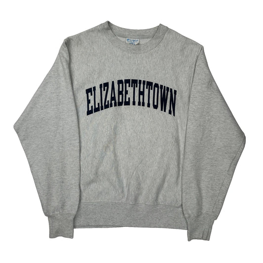 Reverse Weave Champion College Sweatshirt - Small Grey Cotton