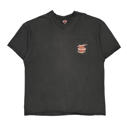 Black Hills Rally 57Th Anniversary Harley Davidson Graphic T-Shirt - 2XL Black Cotton