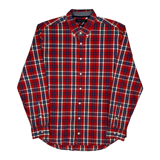 Tommy Hilfiger Checked Shirt - XL Red Cotton
