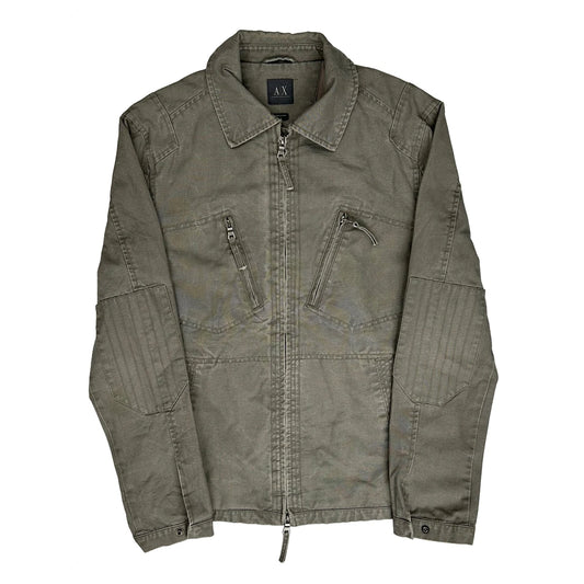 Armani Exchange Jacket - Small Khaki Cotton