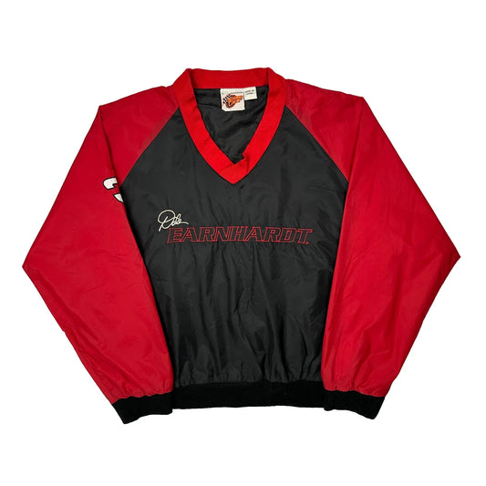 Vintage Dale Earnhardt Winners Circle Graphic Windbreaker - XL Black Polyester