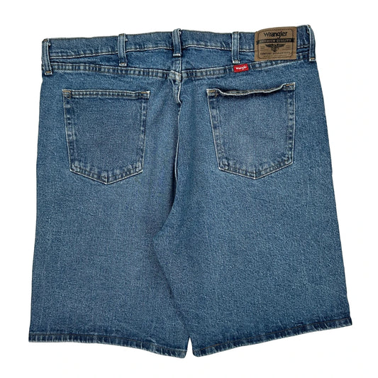 Wrangler Denim Shorts - 38W 10L Blue Cotton