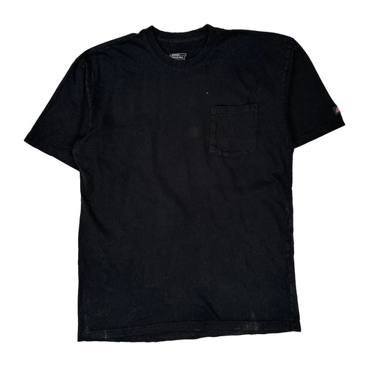 Dickies Tall T-Shirt - XL Black Cotton