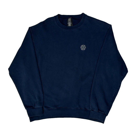 Nike Golf Sweatshirt - Large Navy Cotton Blend
