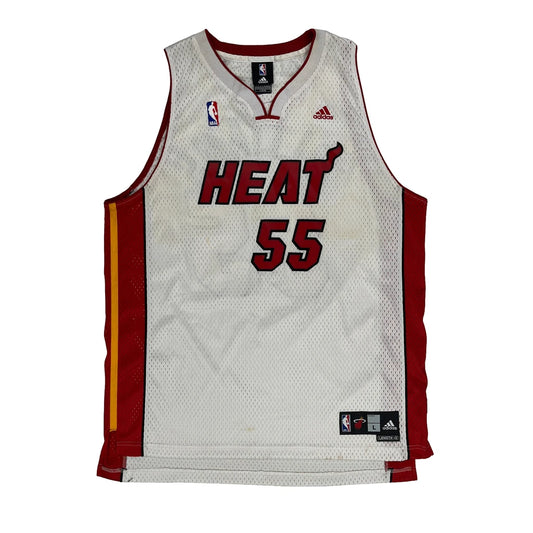 Miami Heat Adidas Nba Jersey - Large White Polyester