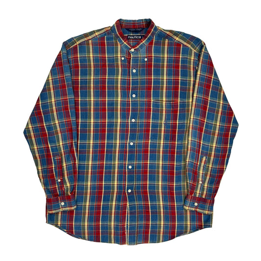 Nautica Checked Shirt - Large Multicoloured Cotton