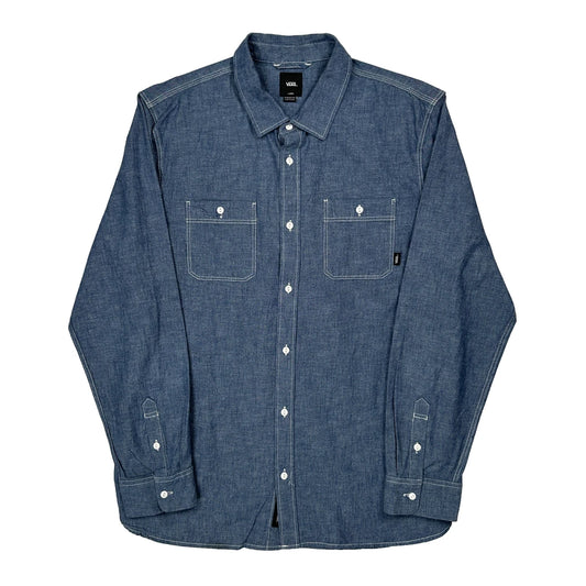 Vans Denim Shirt - Large Blue Cotton