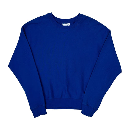 Reverse Weave Champion Sweatshirt - Medium Blue Cotton Blend