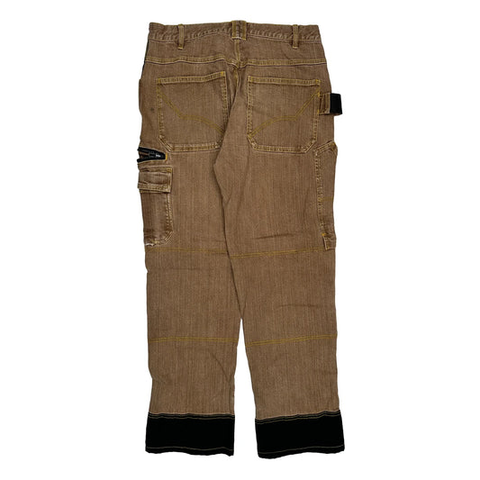 Dickies Double Knee Carpenter Trousers - 33W 31L Brown Cotton