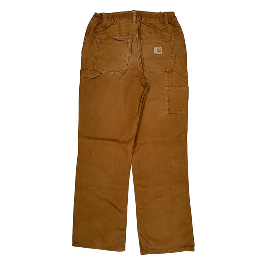 Carhartt Carpenter Trousers - 26W 31L Brown Cotton