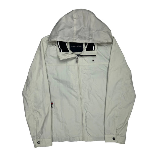 Tommy Hilfiger Windbreaker - Large White Polyester