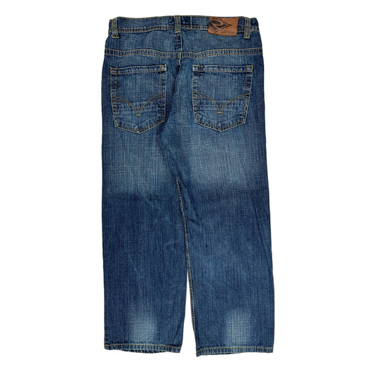 Wrex Baggy Jeans - 35W 29L Dark Wash Denim