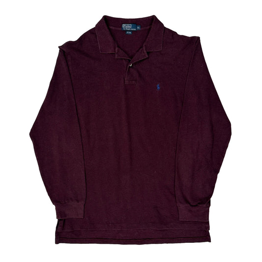 Polo By Ralph Lauren Polo Shirt - XL Burgundy Cotton