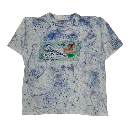 Unbranded Single Stitch T-Shirt - Medium White Cotton