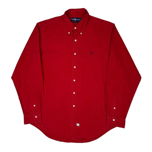 Ralph Lauren Collared Shirt - XL Red Cotton