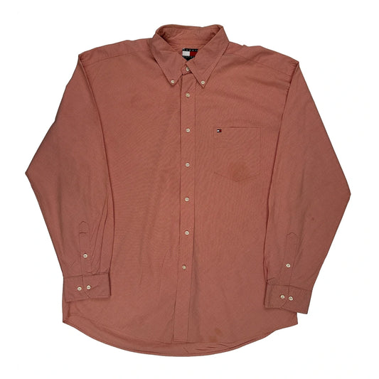 Tommy Hilfiger Checked Shirt - XL Red Cotton