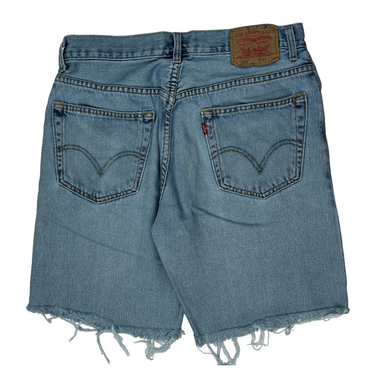 Vintage Levis Denim Shorts - 32W 10L Light Wash Cotton